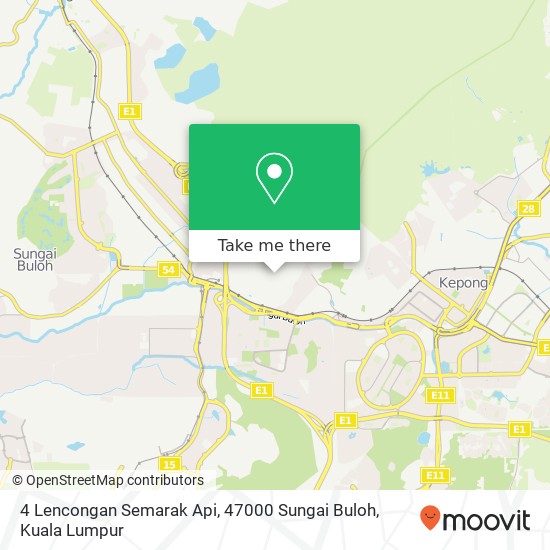 Peta 4 Lencongan Semarak Api, 47000 Sungai Buloh