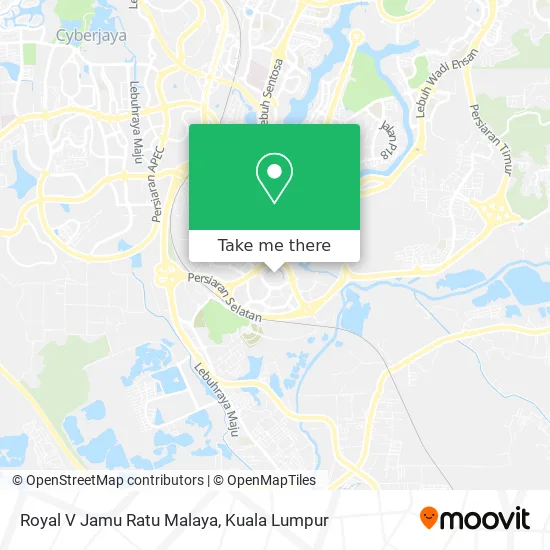 Royal V Jamu Ratu Malaya map