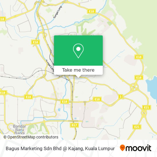 Bagus Marketing Sdn Bhd @ Kajang map