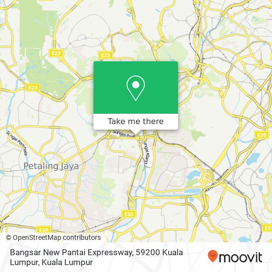 Peta Bangsar New Pantai Expressway, 59200 Kuala Lumpur