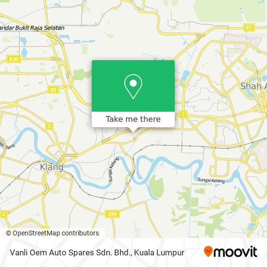 Vanli Oem Auto Spares Sdn. Bhd. map