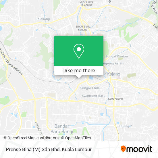 Prense Bina (M) Sdn Bhd map