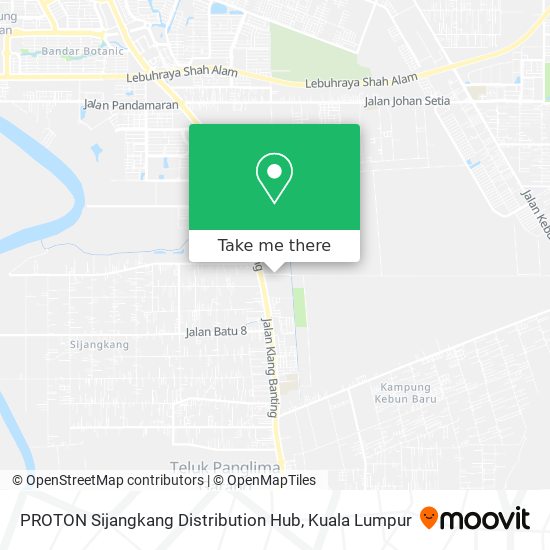 Peta PROTON Sijangkang Distribution Hub