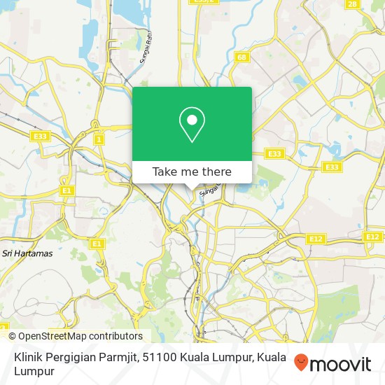 Klinik Pergigian Parmjit, 51100 Kuala Lumpur map