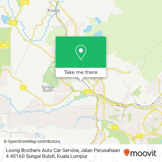 Peta Loong Brothers Auto Car Service, Jalan Perusahaan 4 40160 Sungai Buloh