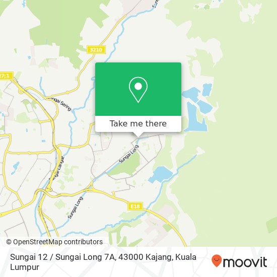 Peta Sungai 12 / Sungai Long 7A, 43000 Kajang