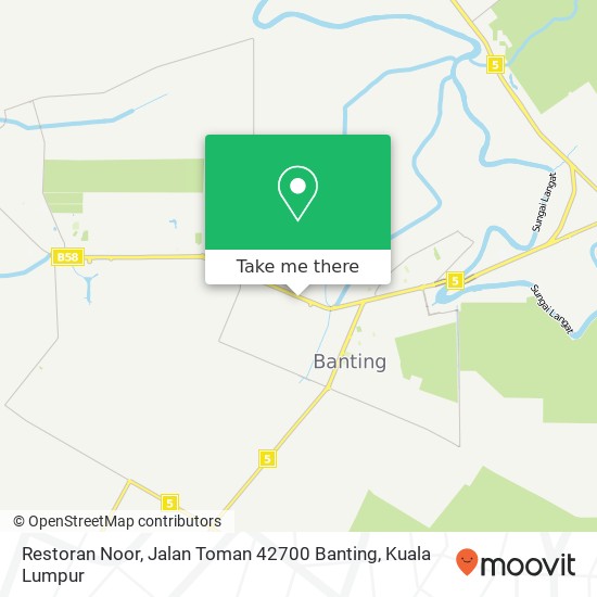 Restoran Noor, Jalan Toman 42700 Banting map