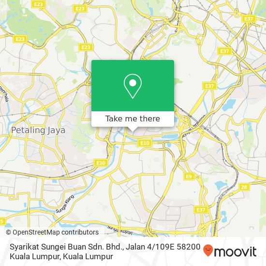 Syarikat Sungei Buan Sdn. Bhd., Jalan 4 / 109E 58200 Kuala Lumpur map