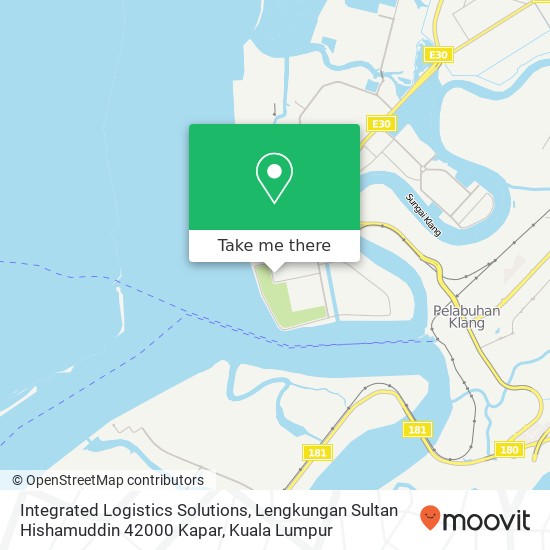 Peta Integrated Logistics Solutions, Lengkungan Sultan Hishamuddin 42000 Kapar