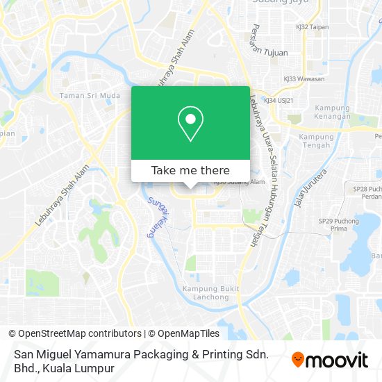 San Miguel Yamamura Packaging & Printing Sdn. Bhd. map