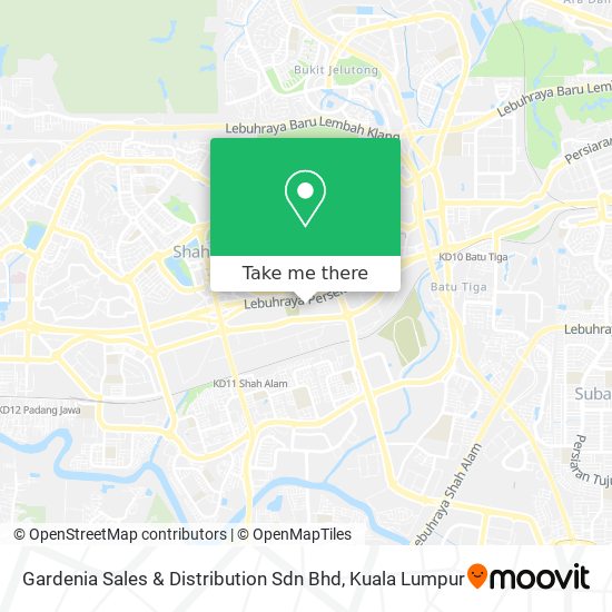 Gardenia Sales & Distribution Sdn Bhd map