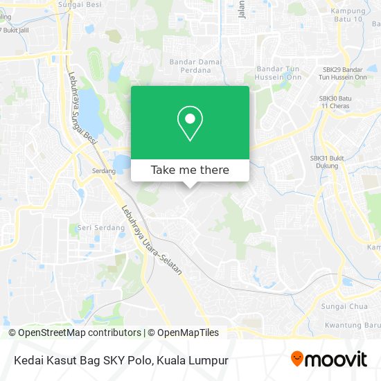 Peta Kedai Kasut Bag SKY Polo