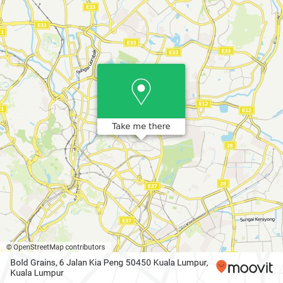 Peta Bold Grains, 6 Jalan Kia Peng 50450 Kuala Lumpur