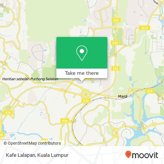 Kafe Lalapan map