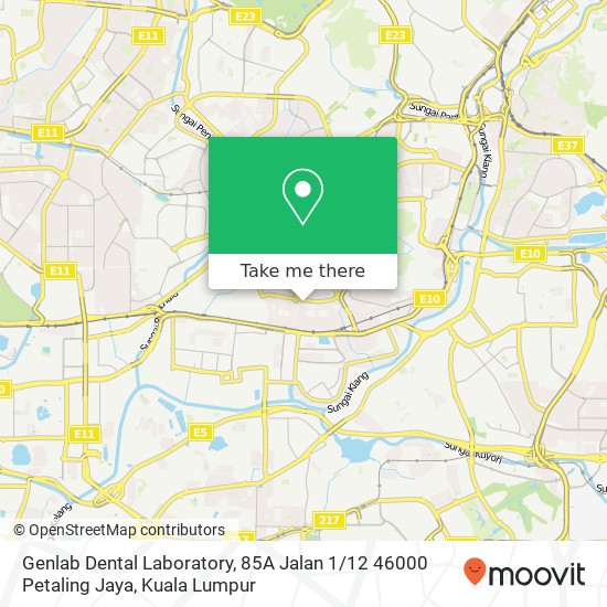Genlab Dental Laboratory, 85A Jalan 1 / 12 46000 Petaling Jaya map
