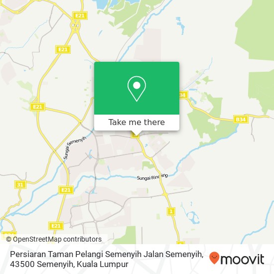 Persiaran Taman Pelangi Semenyih Jalan Semenyih, 43500 Semenyih map