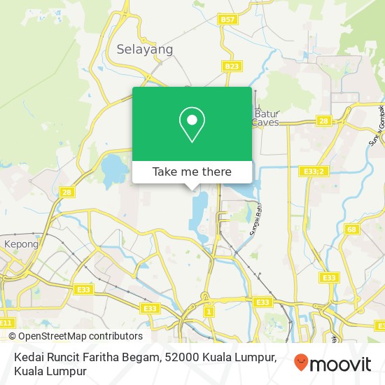 Kedai Runcit Faritha Begam, 52000 Kuala Lumpur map