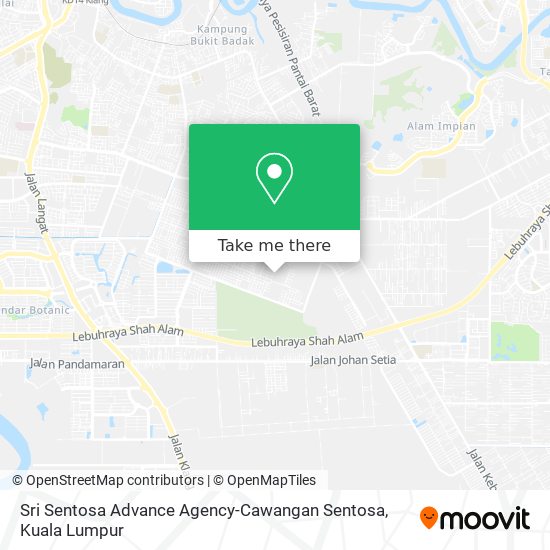 Peta Sri Sentosa Advance Agency-Cawangan Sentosa
