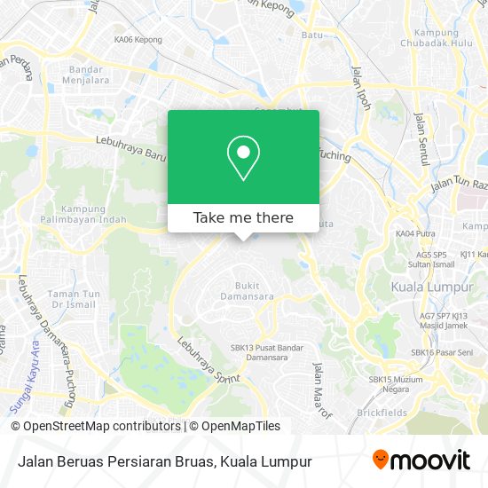 Jalan Beruas Persiaran Bruas map