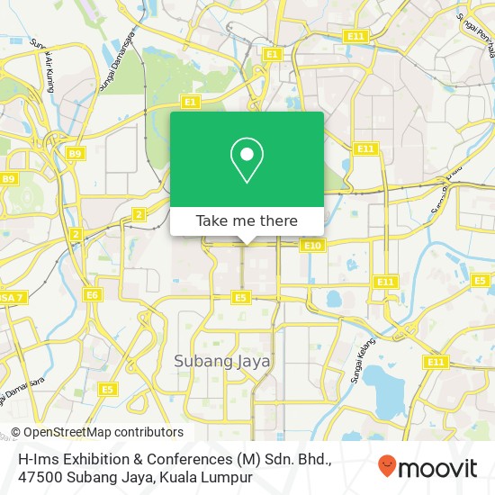 Peta H-Ims Exhibition & Conferences (M) Sdn. Bhd., 47500 Subang Jaya