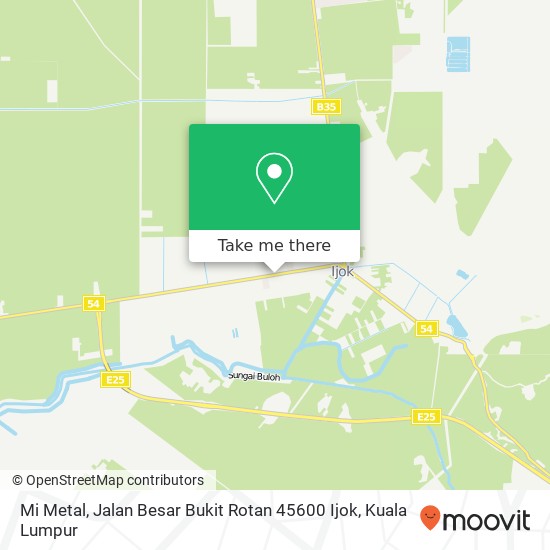 Peta Mi Metal, Jalan Besar Bukit Rotan 45600 Ijok