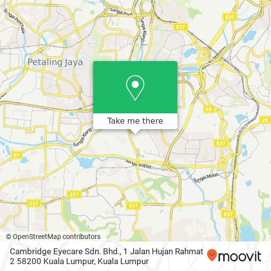 Cambridge Eyecare Sdn. Bhd., 1 Jalan Hujan Rahmat 2 58200 Kuala Lumpur map