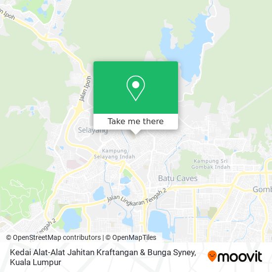 Peta Kedai Alat-Alat Jahitan Kraftangan & Bunga Syney