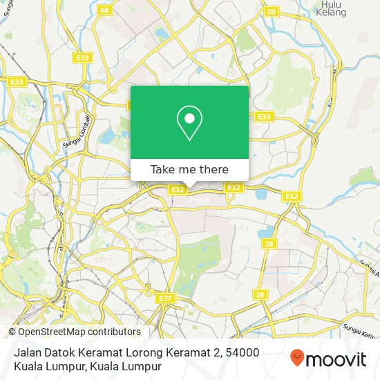 Jalan Datok Keramat Lorong Keramat 2, 54000 Kuala Lumpur map