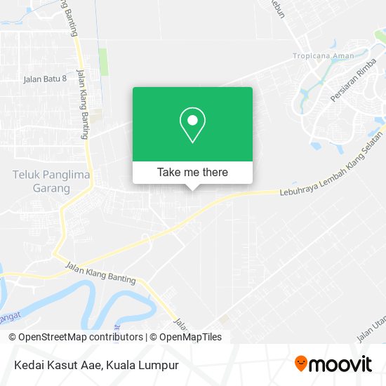 Peta Kedai Kasut Aae, 3 Jalan Satria 42500 Telok Panglima Garang