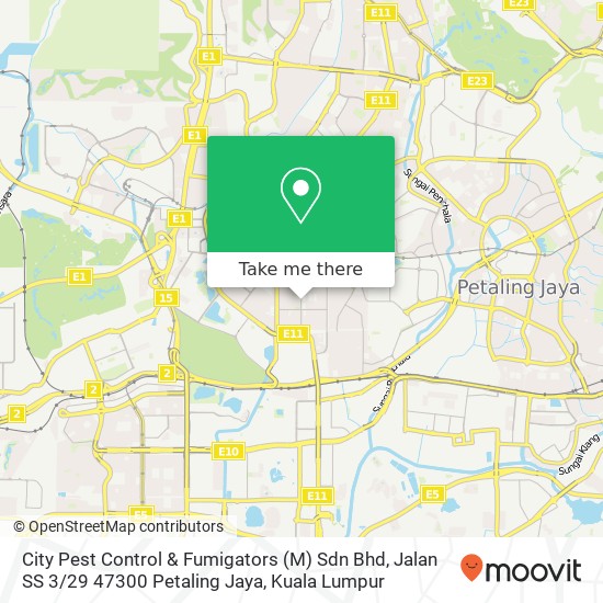 Peta City Pest Control & Fumigators (M) Sdn Bhd, Jalan SS 3 / 29 47300 Petaling Jaya