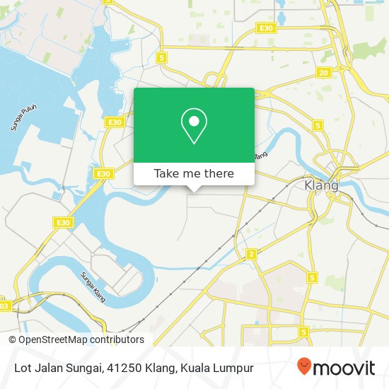 Peta Lot Jalan Sungai, 41250 Klang