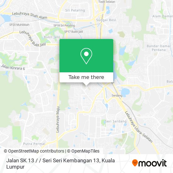 Jalan SK 13 / / Seri Seri Kembangan 13 map