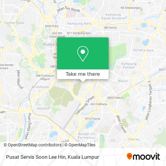 Pusat Servis Soon Lee Hin map