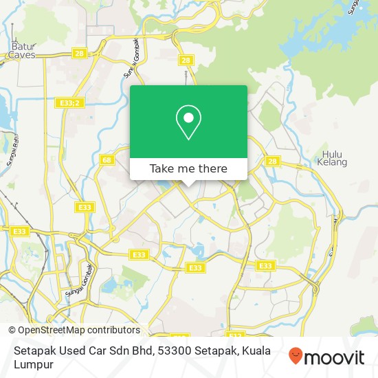 Setapak Used Car Sdn Bhd, 53300 Setapak map
