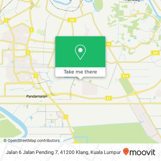 Peta Jalan 6 Jalan Pending 7, 41200 Klang