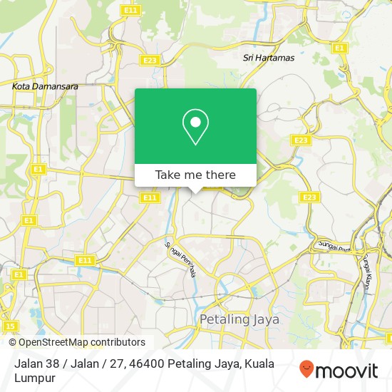 Jalan 38 / Jalan / 27, 46400 Petaling Jaya map