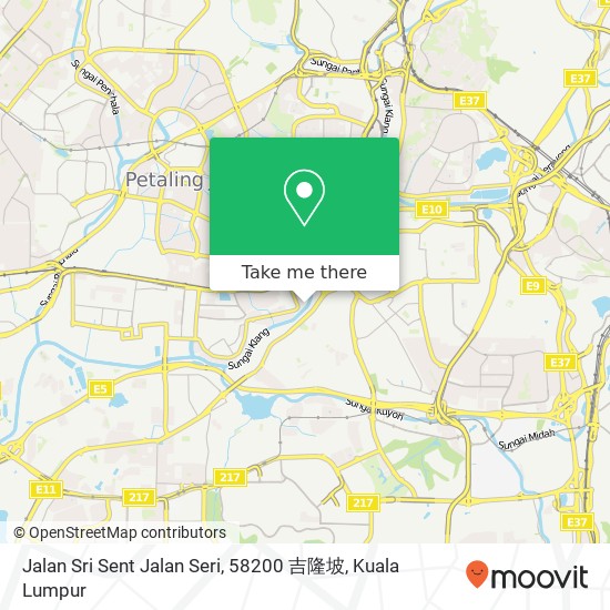 Peta Jalan Sri Sent Jalan Seri, 58200 吉隆坡