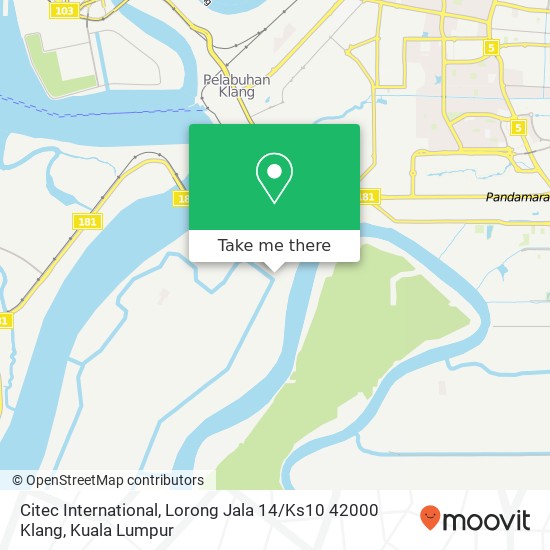 Citec International, Lorong Jala 14 / Ks10 42000 Klang map