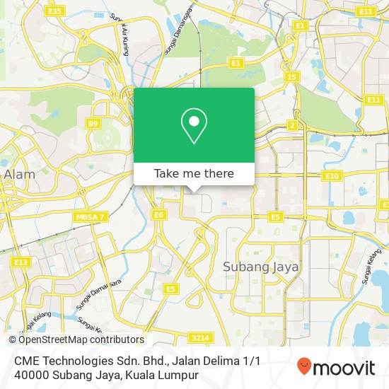 CME Technologies Sdn. Bhd., Jalan Delima 1 / 1 40000 Subang Jaya map