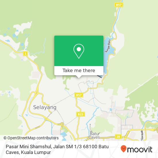 Pasar Mini Shamshul, Jalan SM 1 / 3 68100 Batu Caves map