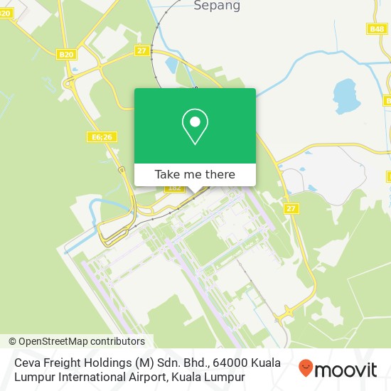 Ceva Freight Holdings (M) Sdn. Bhd., 64000 Kuala Lumpur International Airport map