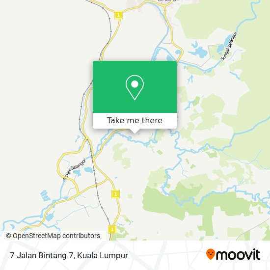 7 Jalan Bintang 7 map