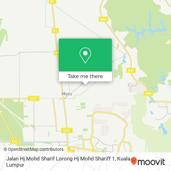 Peta Jalan Hj Mohd Sharif Lorong Hj Mohd Shariff 1, 41050 Kapar