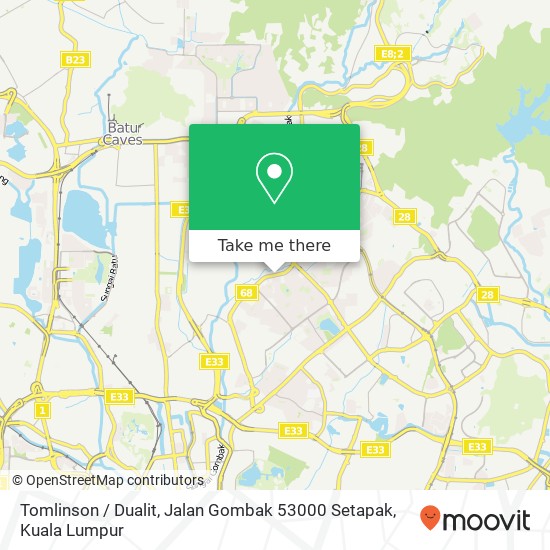 Tomlinson / Dualit, Jalan Gombak 53000 Setapak map