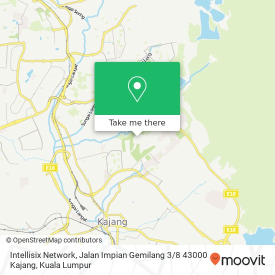 Peta Intellisix Network, Jalan Impian Gemilang 3 / 8 43000 Kajang