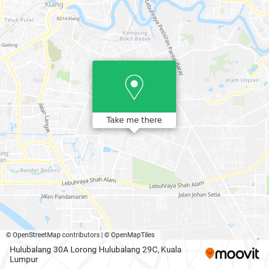 Hulubalang 30A Lorong Hulubalang 29C map