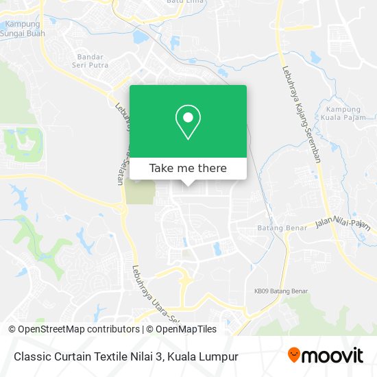 Classic Curtain Textile Nilai 3 map