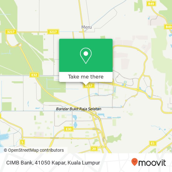 Peta CIMB Bank, 41050 Kapar