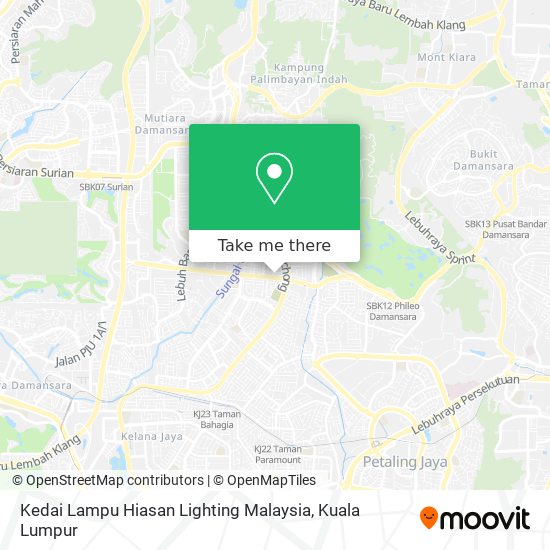 Peta Kedai Lampu Hiasan Lighting Malaysia