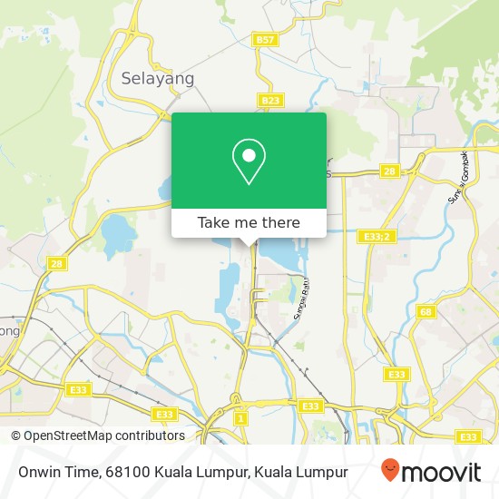Peta Onwin Time, 68100 Kuala Lumpur
